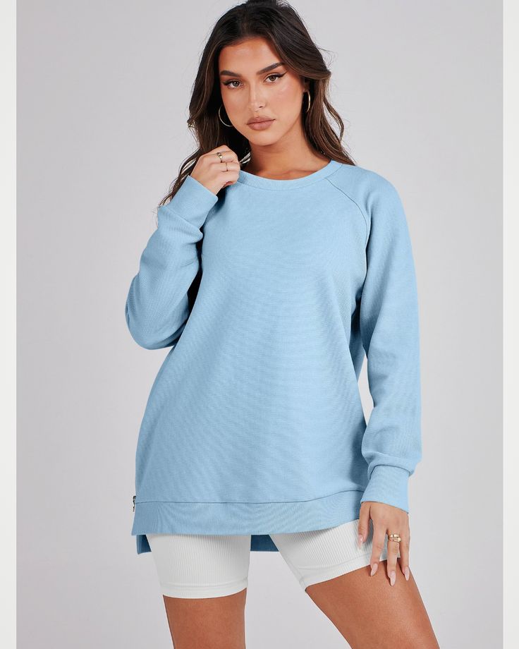 Women's Oversized Sweatshirt Air Essentials Turtleneck Tunic Spring