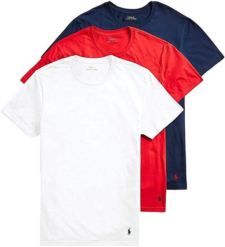 Ralph Lauren Mens Classic Fit Crews 3 Pack