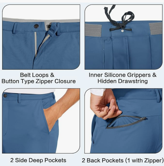 Men's Stretch Golf Joggers – - Image 3