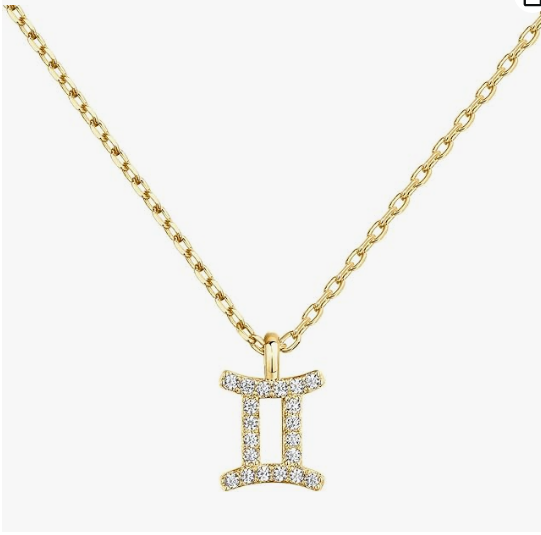 Gold Plated CZ Astrology Necklace Astrology Necklace