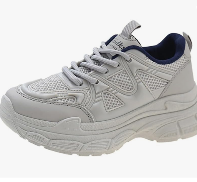 Round Toe Retro Design Sneakers