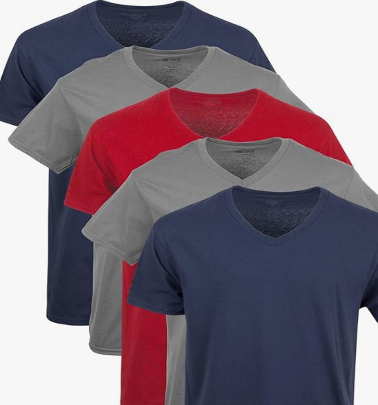 Men's V-Neck T-Shirts, Multipack - Image 3