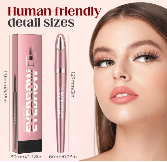 Microblading Eyebrow Pen, 2026 New 4-Tip 3D Eyebrow Pencil - Image 3
